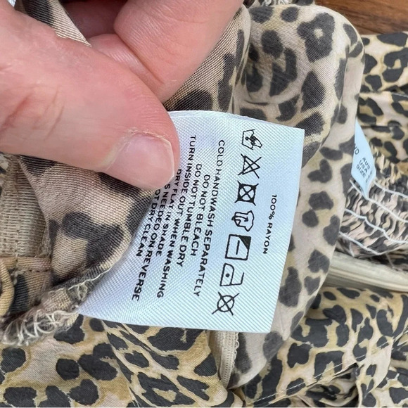 Anthropologie Faithfull The Brand Elsa Leopard Print Jumpsuit Size S / 4 - Picture 9 of 10